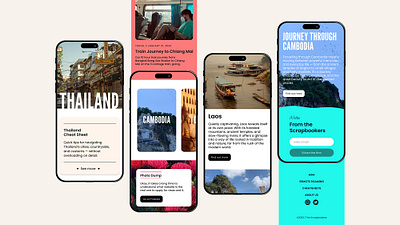 The Scrapbookers Blog blog structure mobile design typography ui