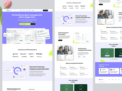 Landing Page for SaaS Platform landing page saas saas design saas landing page saas platform ui design website