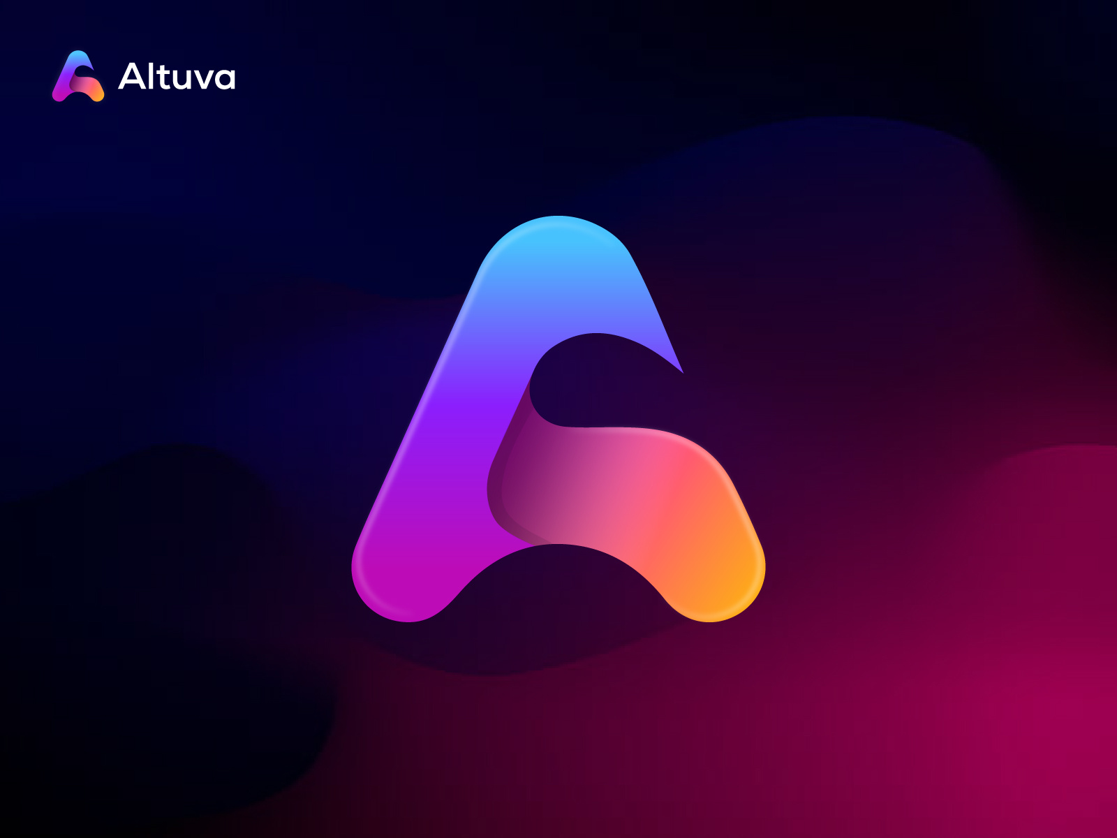 Example of Custom 3D Gradient Logo Creation