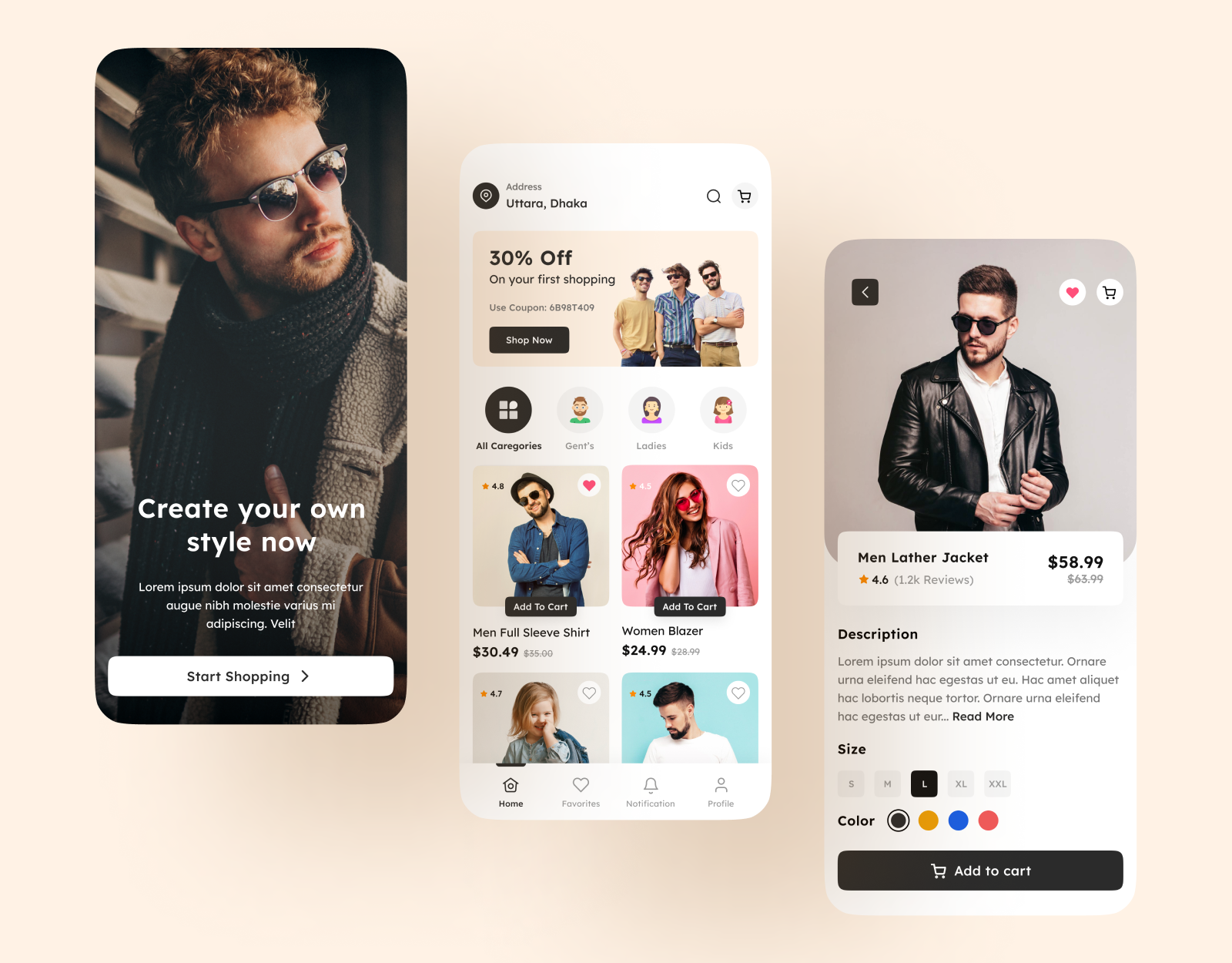 Example of Mobile App UI/UX Design With Figma