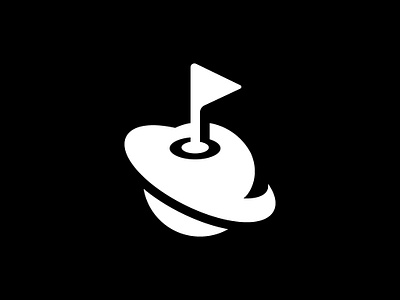 Golf planet logo branding golf logo golf logo concept golf universe logo graphic design logo planet golf logo