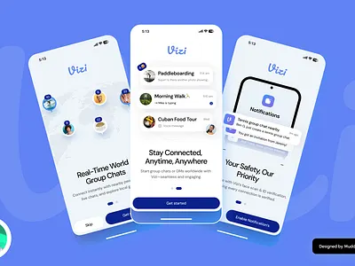 Vizimeet Mobile app UI UX Design by MD mobile navigation