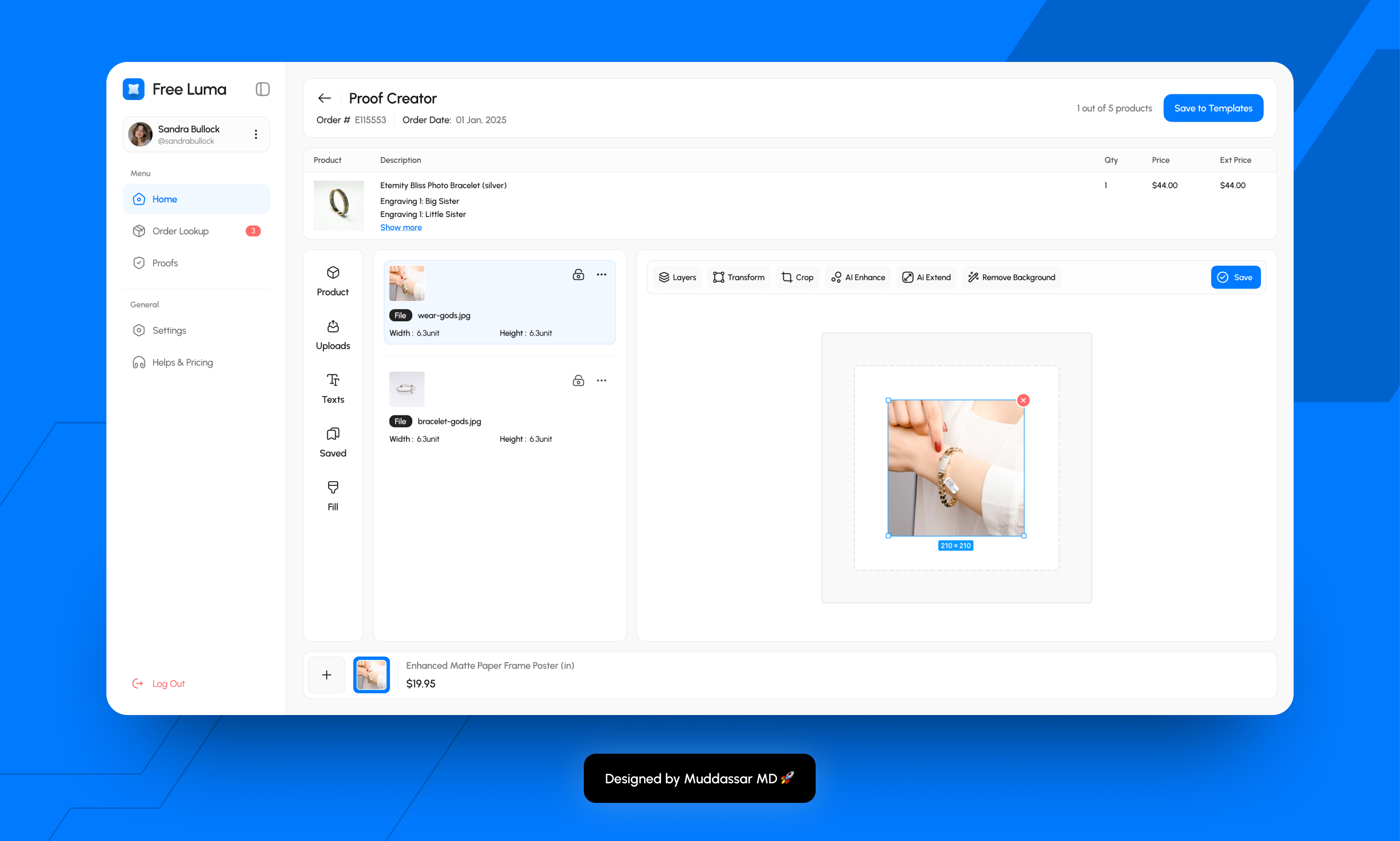 Free Luma Dashboard UI UX Design in light designed by MD by Muddassar-MD on  Dribbble