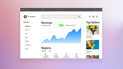 Analytics Dashboard - Minimal Web App Design admin panel analytics clean dashboard data visualization desktop ecommerce light minimalistic modern revenue sales ui web app web design