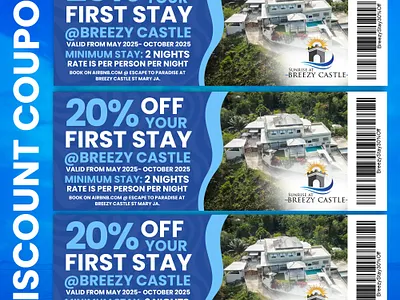 20%off discount coupon for brezzy castle.