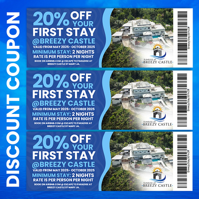 20%off discount coupon for brezzy castle.