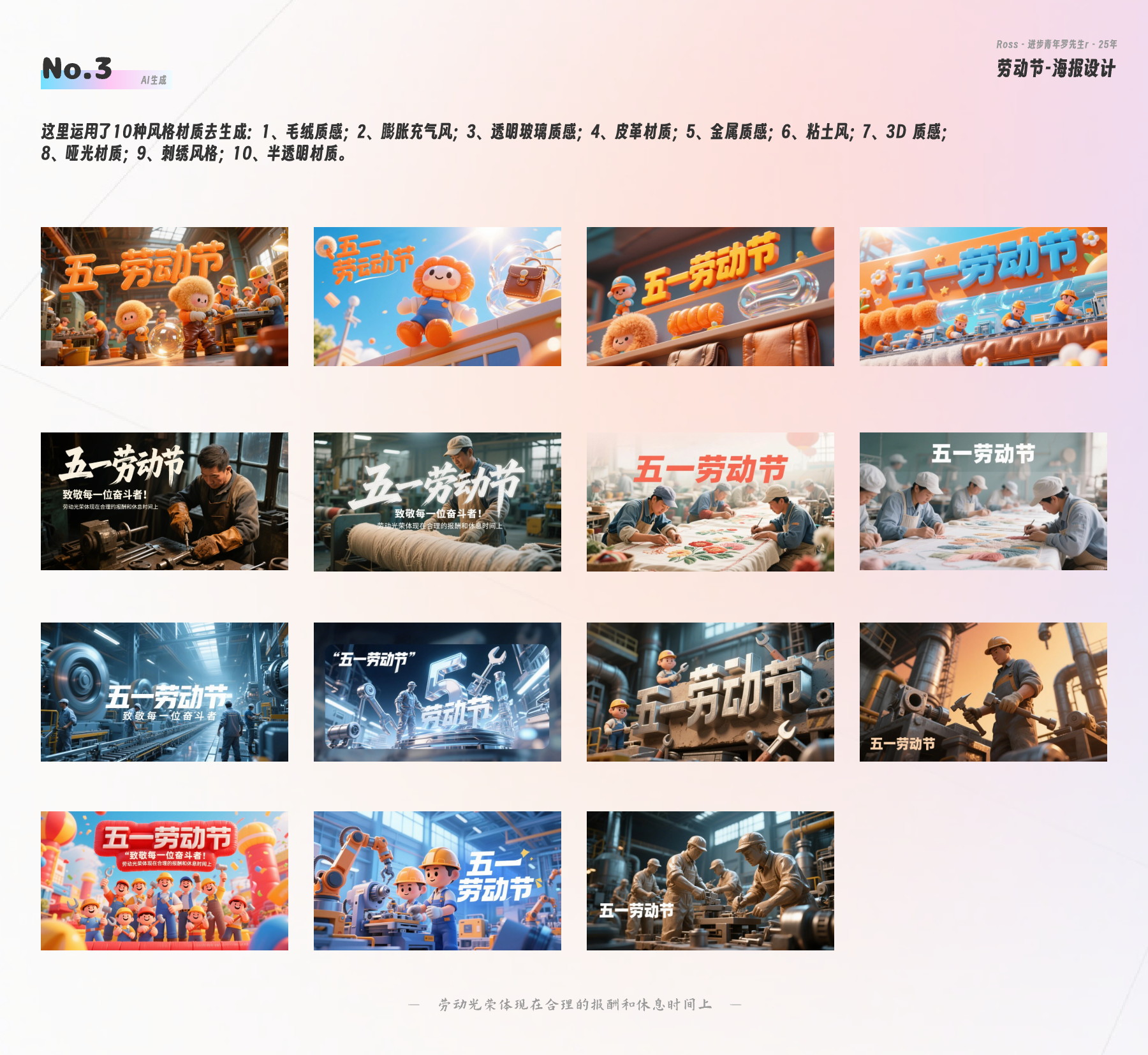 Labor Day poster 3d ai drawing creative design creative poster illustration art