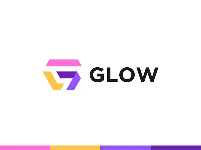 Glow Logo - MD Hasan Logo Design designermdhasan glow logo graphic design hasan logo logo logo design logo designer md hasan md hasan logo
