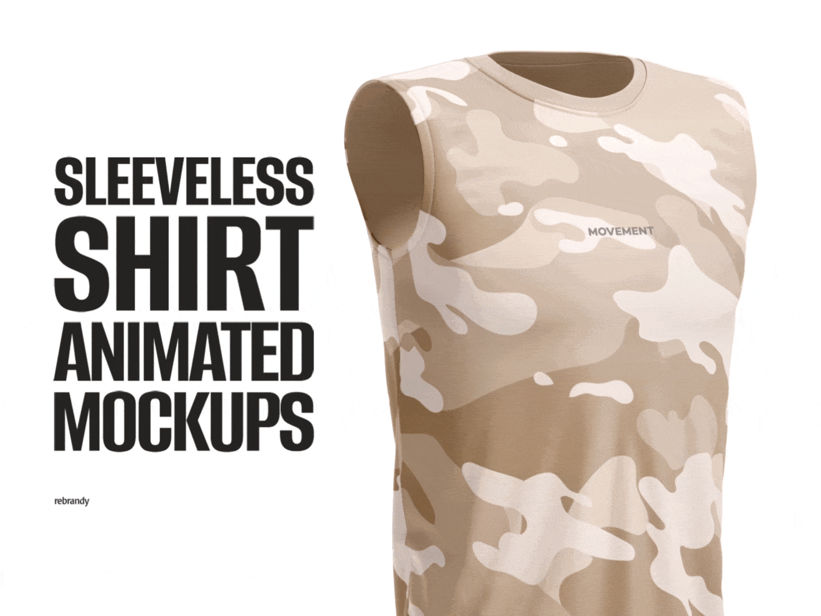 Sleeveless Shirt Animated Mockup animated apparel garment jersey live mock mockup mocup psd rotation shirt sleeve sleeveless shirt summmer t shirt tank top tshirt up vest