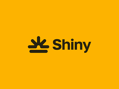 Shiny – Logo Design branding bright brightness design flat logo minimal minimalism minimalist orange saas shine sun sunny yellow