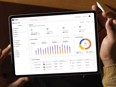 CRM Dashboard Design ai animation crmdesign dashboard dashboard design landing page minimal new concept report analysis user interface website