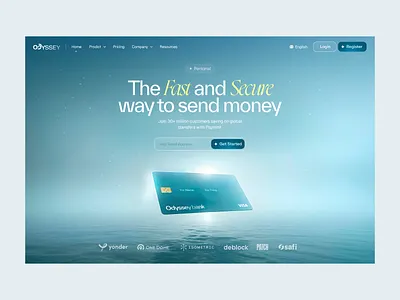 Digital Banking Landing Page balance bank banking card finance financial fintech hero landingpage money moneymanagement onlinebanking payment staking transactions wallet web3 webdesign website