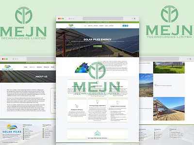 Solar Piles – Industrial Web Design UI 3d animation branding graphic design logo motion graphics ui