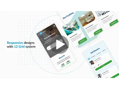 Mobile Clinic and Medical Apps animation apps clean clinic corporate doctor figma floral healthcare homepage hospital illustration landing page medical minimal single page ui ux web app web design