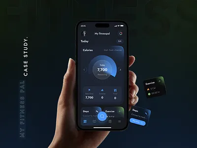 Fitness Mobile App Design app calories charts clean fitness fitness app health health app mobile mobile app workout tracker yoga