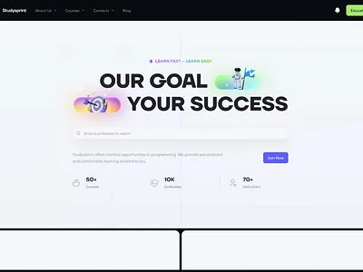 Landing Page education landing landing page online school programming school school school design ui ui design uiux ux design web design