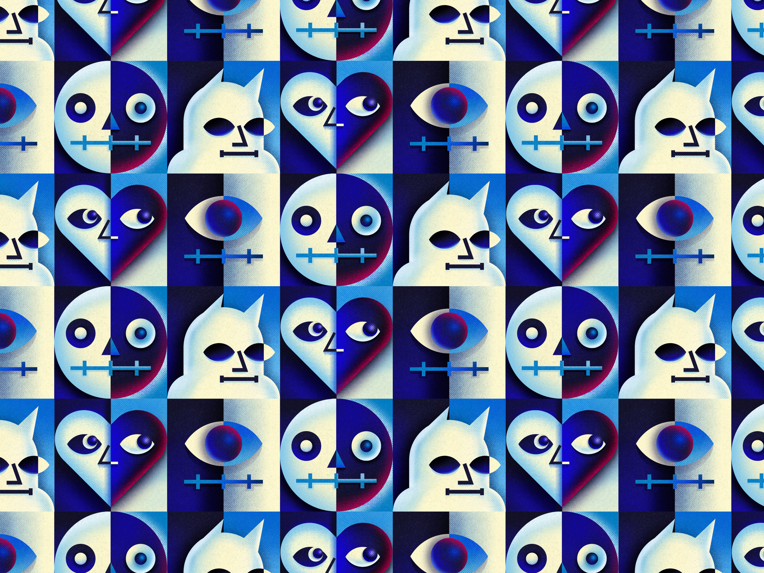 Killyourmind.jpg abstract illustration modernism pattern texture vintage