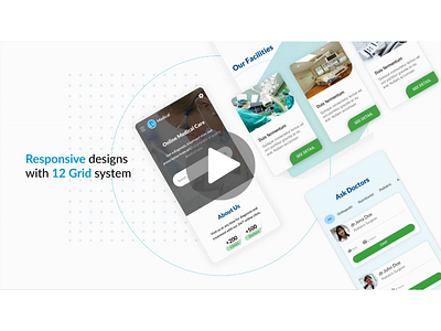 Mobile Clinic and Medical Apps apps clean clinic corporate doctor figma graphic design health homepage hospital html landing page medical minimal motion graphics singlepage ui ux webdesign website