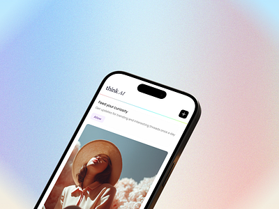 ThinkAI App design ai app design ios ui ux