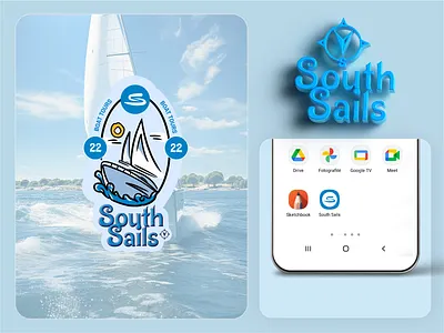 South Sails Logo Exploration branding design graphic design illustration illustrator logo typography ui ux vector