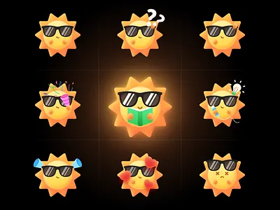 Character Design: Ray☀️ book branding cute graphic design illustration logo meme ray reading sun