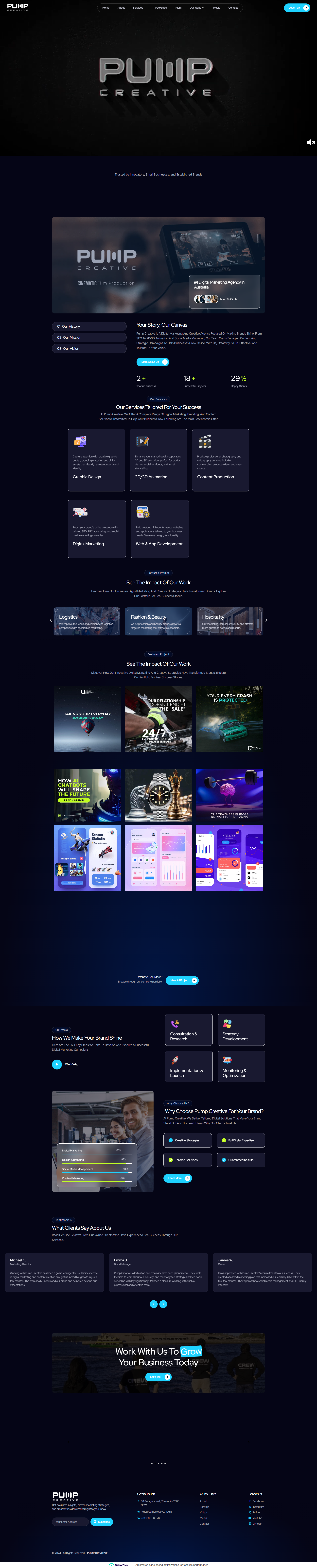 Pump Creative customwebsite