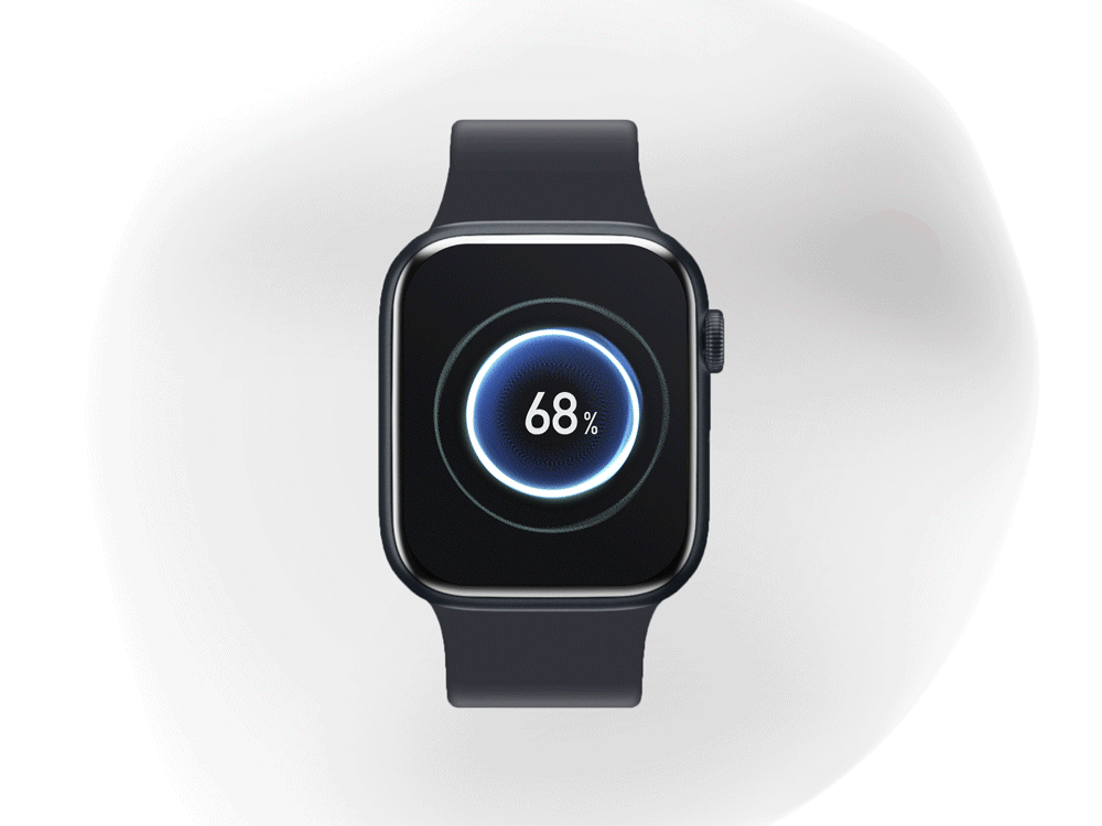 Smart watch system upgrade animation branding motion graphics ui