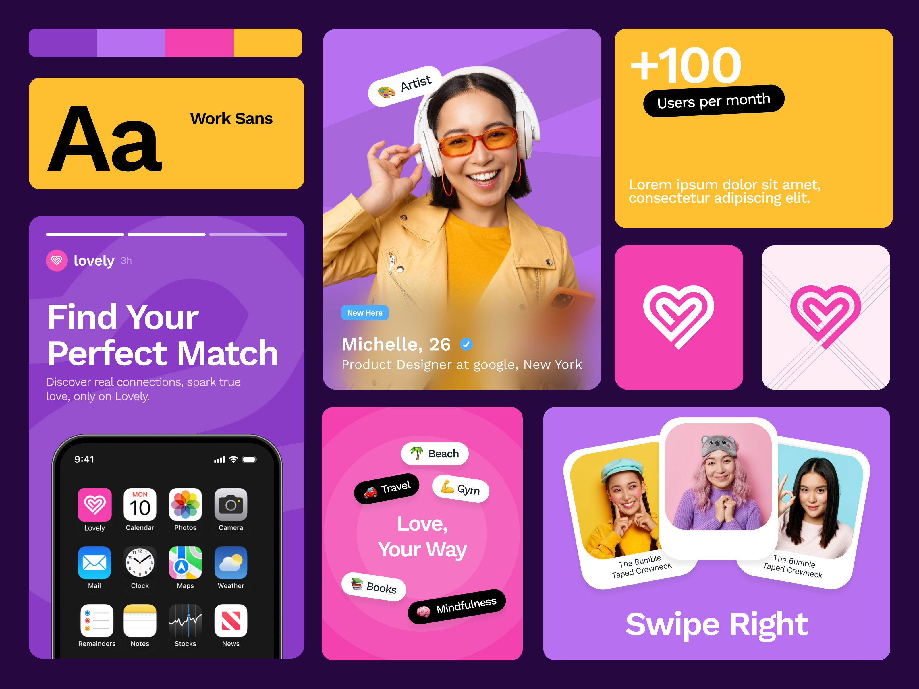 Example of Dating App UI Concept