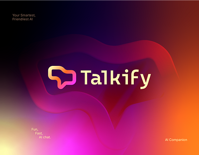 Talkify AI Visual Identity Design | Chat AI ai brand design brand identity branding chat design graphic design illustration logo logotype talk ai visual identity
