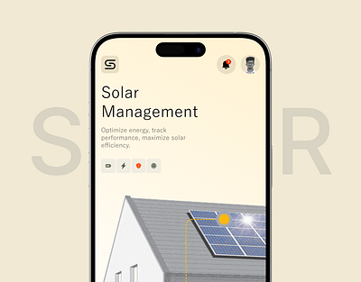 Solar Management App admin app app design business green energy ios management mobile app monitoring panel power renewable renewable energy solar solar app design solar panel solar system ui ui design ux