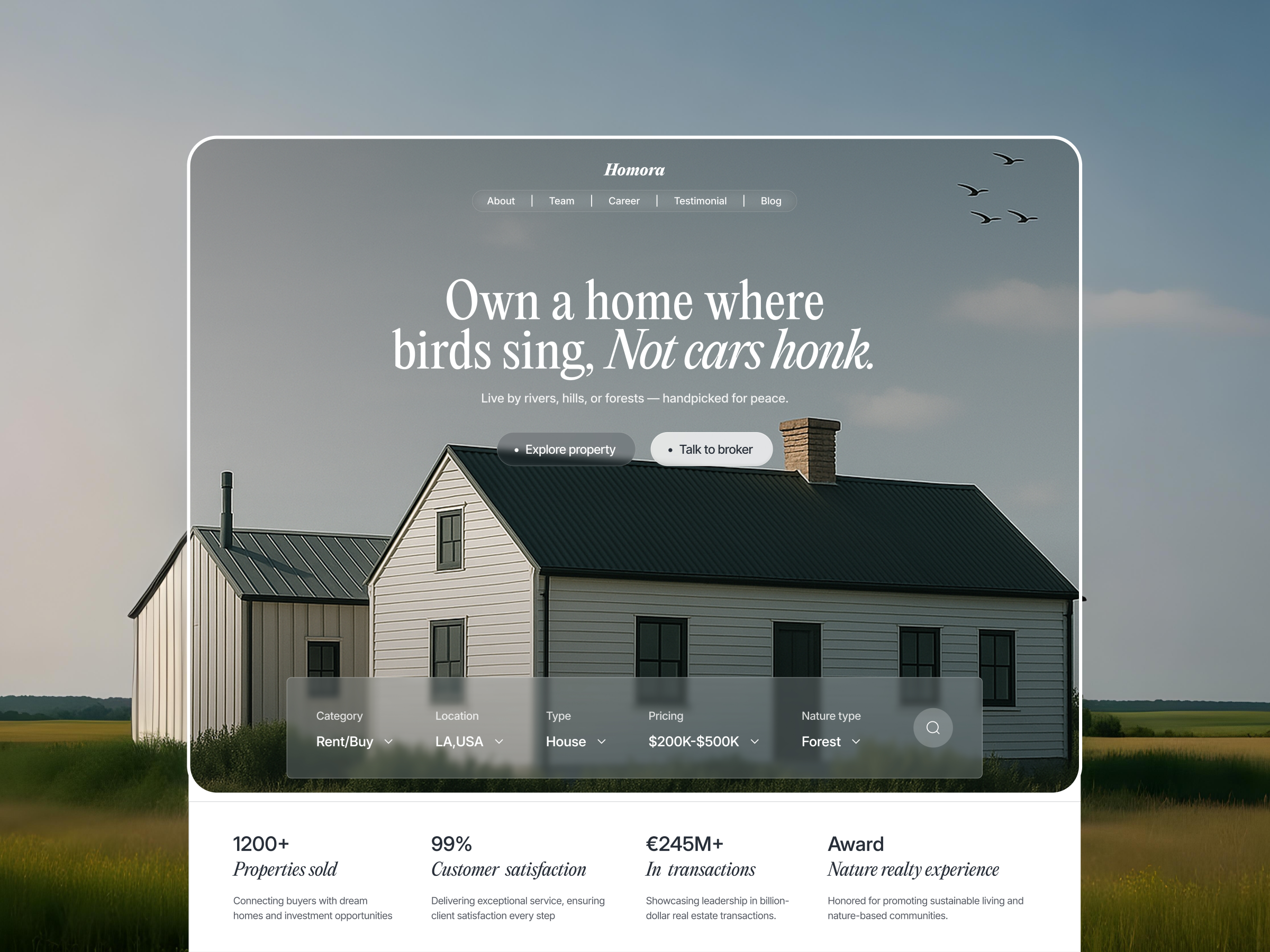 Example of Premium Website UI/UX Design