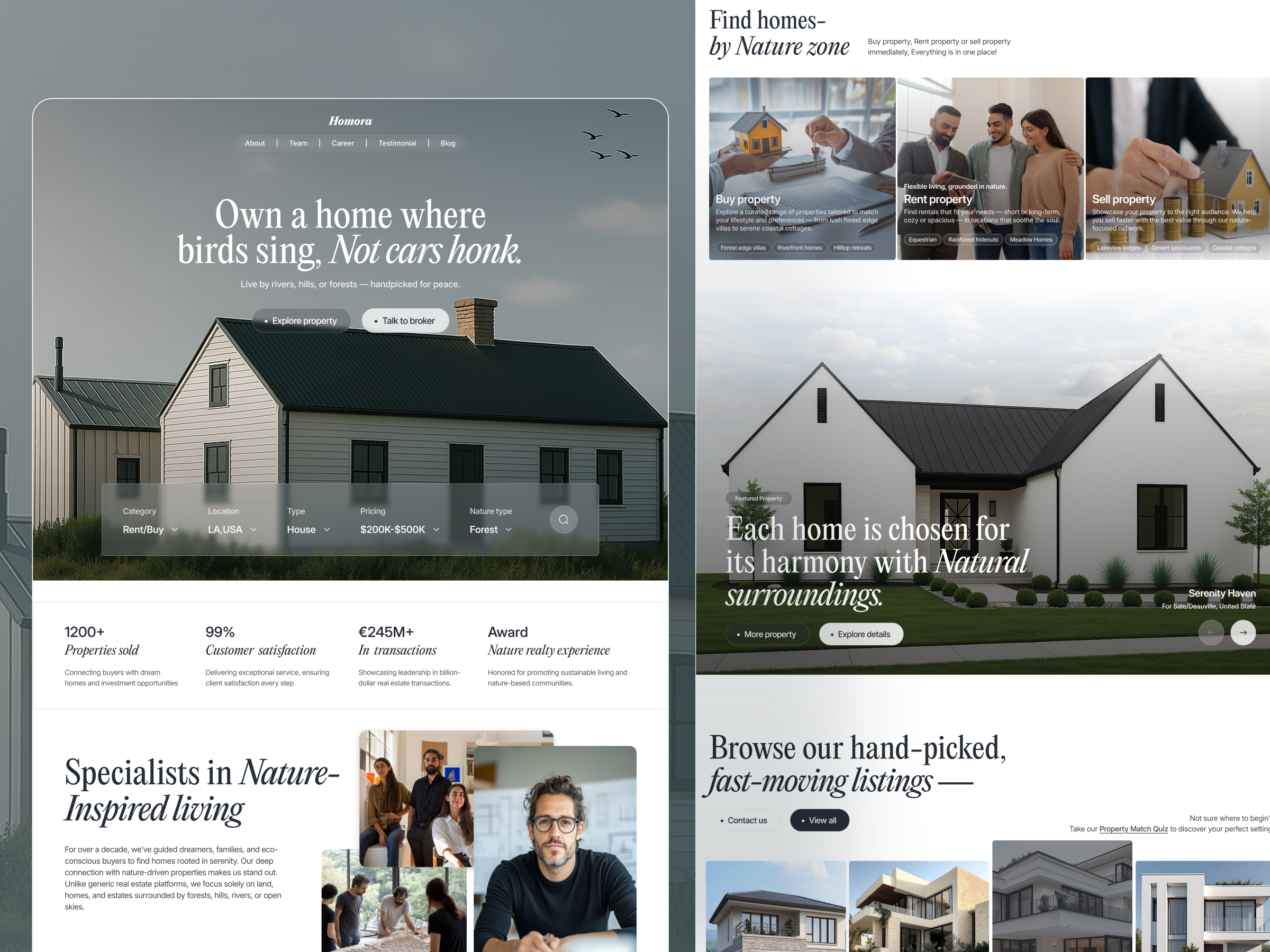 Example of Premium Landing Page UI/UX Design