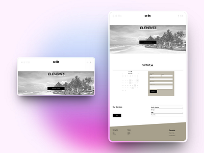 Elevents - Project for traveling agency. design seo squarespace ui user interface ux web design website