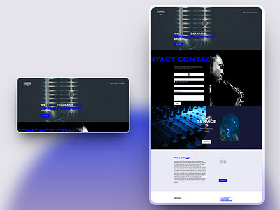 Origin - Project for Music business. seo squarespace ui web design website