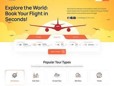 UI/UX Design for a Flight Booking Website figma flight booking uiux user experience user interface website design