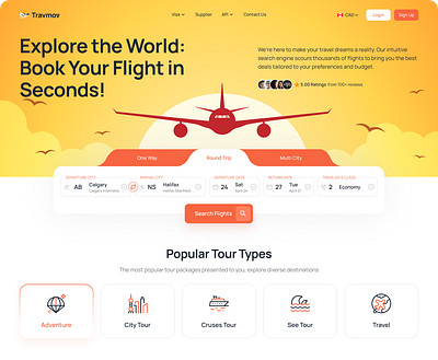 UI/UX Design for a Flight Booking Website figma flight booking uiux user experience user interface website design