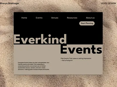 Everkind Events — Website design design figma saas ui uiux ux web webdesign website