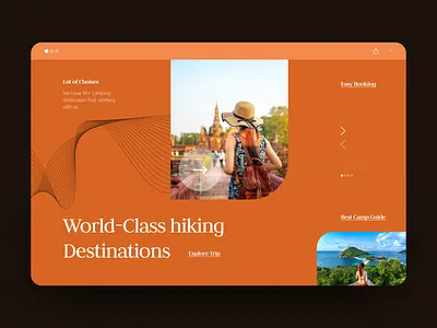 World Class Hiking Destination branding creative dashboard design graphic design illustration modern ui ux