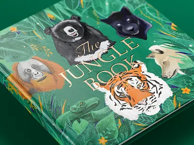 The Jungle Book cover illustration animals book cover book design book illustration childrens book childrens book illustration cover illustration design editorial editorial illustration graphic design illustration illustrator jungle jungle illustration the jungle book wildlife wildlife illustration