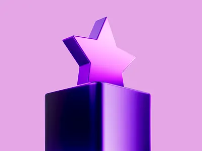 Big star 3d 3d render icon icons logo purple star stylish