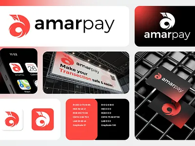 AmarPay logo design amarpay logo brand book brand guideline brand logo branding custom logo logo logo design minimal logo