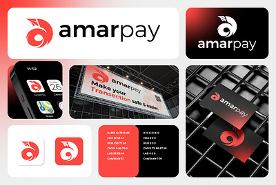 AmarPay logo design amarpay logo brand book brand guideline brand logo branding custom logo logo logo design minimal logo