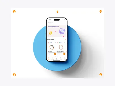 Astra Jewelry — Mobile UI Overview adaptive bottom bar branding ecommerce graphic design ios iphone jewelry mobile mockup phone product product card shop tabbar ui web design