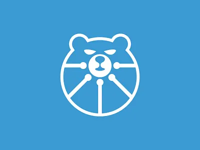 Bear tech Logo. animal logo bear logo bear technology logo branding design graphic design grizzly logo illustration logo tech logo technology logo vector