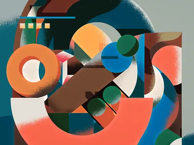 Geometric Fragments 24 3d artwork design graphic design illustration