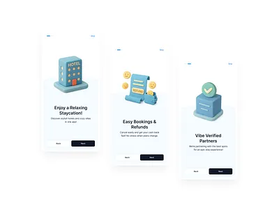 Nginepo - Booking App Splash Screen 3d 3dclay 3dillustration airbnb booking bookingapp checkin clay hotel reservation simpleui sleep splashscreen staycation ui uidesign uiux uiuxdesign uiuxdesigner webdesign