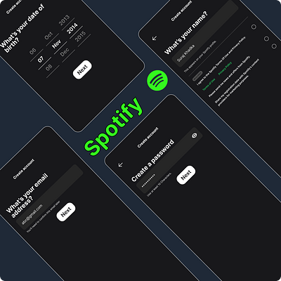 Spotify Re - Design branding dribble graphic design logo music spotify ui ux