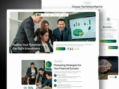 Plantvest - Finance & Investment Landing Page bootstrap design elementor figma finance html investment landing page rometheme ui ux wordpress