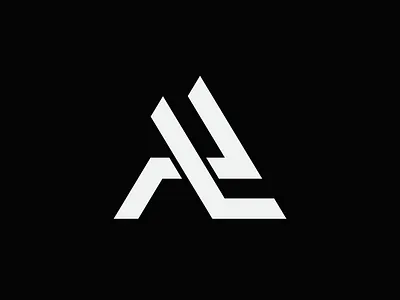 AL/LA Logo Design al logo brandingkit la logo lettermark modernlogo stationery typography wordmark