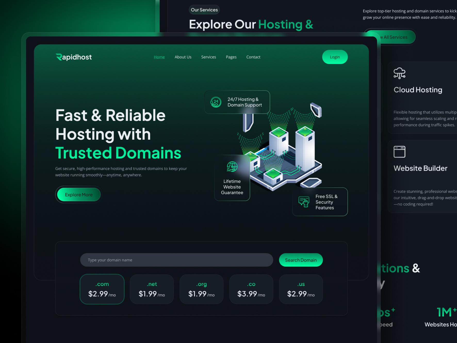 Example of Website Design (Home + 4 Inner Pages)
